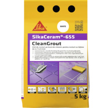 Chit pentru rosturi Sika Ceram Clean Grout 655 white 5 kg