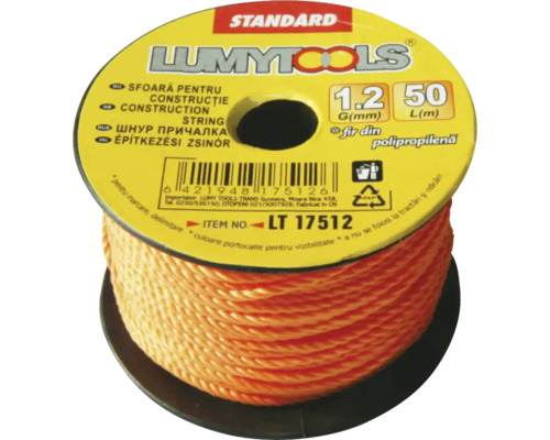 Sfoară pentru zidărie Lumy Tools 50m Sfoară pentru zidărie Lumy Tools 50m