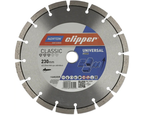 Disc diamantat Norton Clipper Universal Laser Ø230x22,23mm