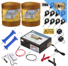 Pachet gard electric NEXON BeastShock 8.5 J 12V/230V Ultra 1000 m 5 lițe 180 kg