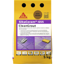 Chit pentru rosturi Sika Ceram Clean Grout 655 dark brown 5 kg