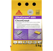 Chit pentru rosturi Sika Ceram Clean Grout 655 grey 5 kg