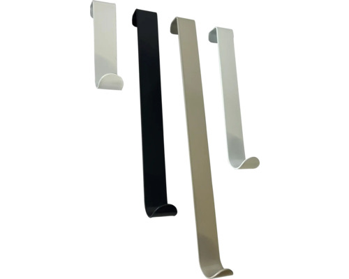 Set cuiere metalice pentru uși oțel inox multicolor, 4 piese