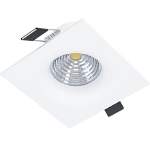 Spot încastrabil fix cu LED integrat Saliceto 6W 450 lumeni, 4000K variabil, 88x88 mm, alb-thumb-1