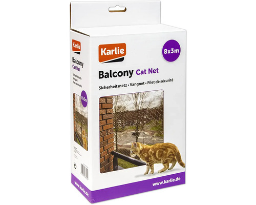 Plasă protecție pentru pisici Karlie Balcony 8x3 m transparent