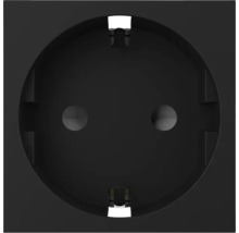 Priză cu contact de protecție în negru