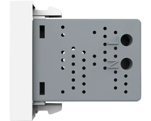 Vizualizare detaliată a unui dulap de distribuție cu găuri pentru montarea componentelor electrice