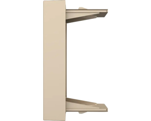 Vedere laterală a unui dulap de baie cu două rafturi