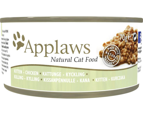 Hrană umedă pentru pisici Applaws Junior cu pui 70 g