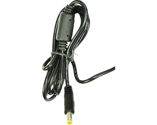 Cablu de alimentare negru cu conector rotund