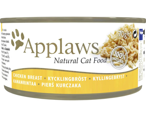 Hrană umedă pentru pisici Applaws Adult cu piept de pui în sos 70 g