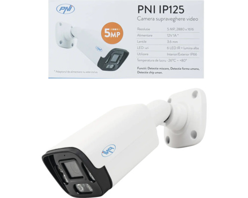 Cameră supraveghere video PNI IP125 pentru interior și exterior