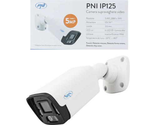 Cameră supraveghere video PNI IP125 pentru interior și exterior