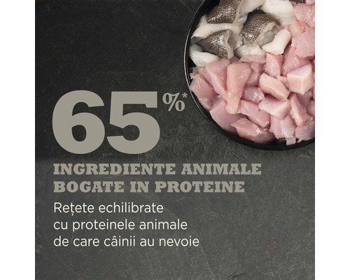 65% ingrediente animale pentru hrana câinilor bogată în proteine