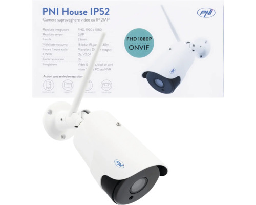Cameră de supraveghere video PNI House IP52 cu IP 2MP