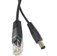 Cablu de rețea cu conectori RJ45 și DC