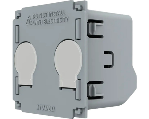 Priză dublă Livolo a se instala fără electricitate