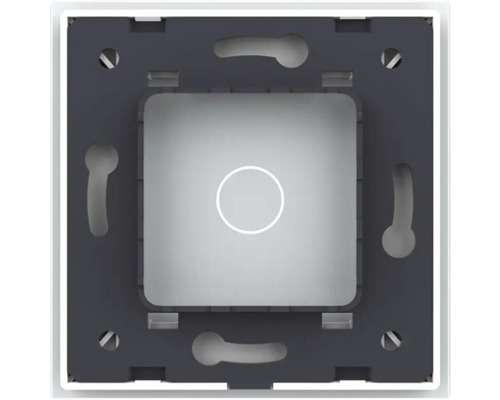 Partea din spate a unui întrerupător cu găuri de montare și șuruburi