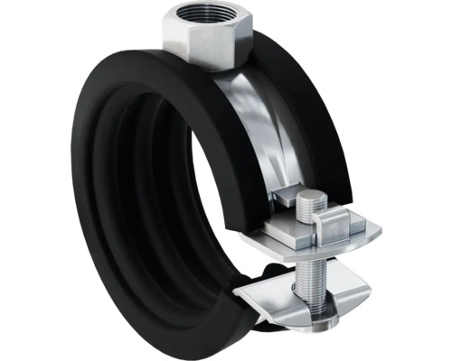 Colier cu garnitură Fischer FGRS 40-44 1/4" M8, 50 buc. Colier de țeavă cu inserție de izolație pentru fixarea țevilor.