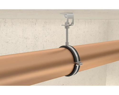 Colier de țeavă cu montaj pe tavan pentru instalarea țevilor