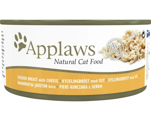 Hrană umedă pentru pisici Applaws Adult cu piept de pui și brânză în sos 156 g