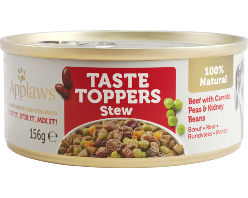 Hrană umedă pentru câini Applaws Taste Toppers Adult cu vită și legume fără cereale 156 g