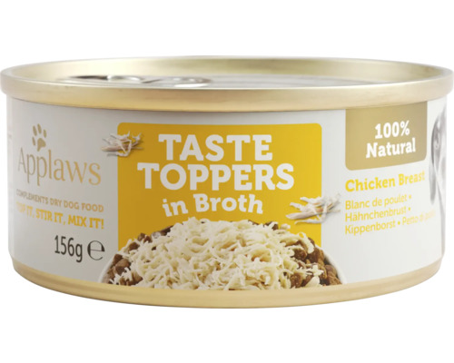 Hrană umedă pentru câini Applaws Taste Toppers Adult cu file pui și orez în supă fără cereale 156 g