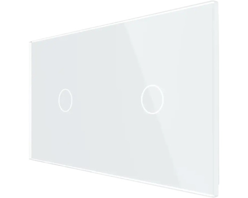 Întrerupător dublu cu suprafață de sticlă