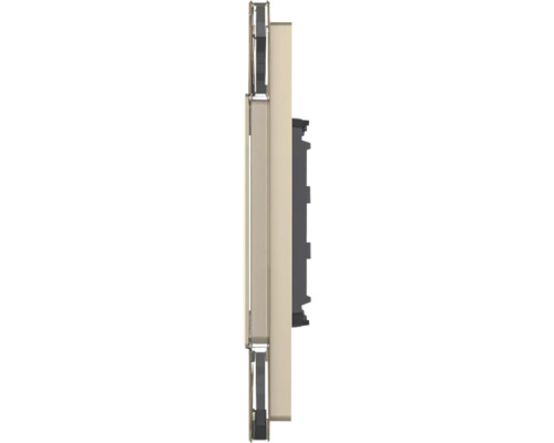 Vedere laterală a unui dulap de baie cu suport pentru prosop