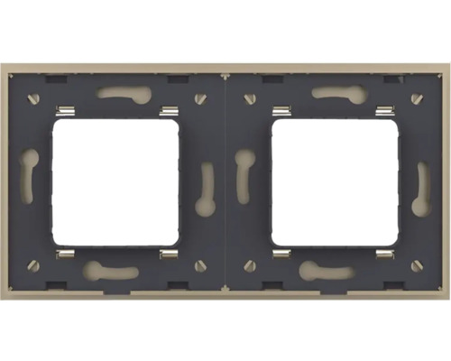 Cadru dublu pentru întrerupătoare și prize
