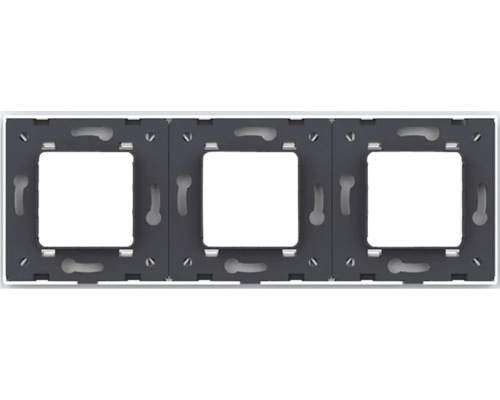 Ramă triplă pentru întrerupătoare și prize