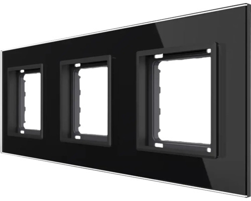 Ramă de comutator cu trei orificii pentru instalarea întrerupătoarelor și a prizelor