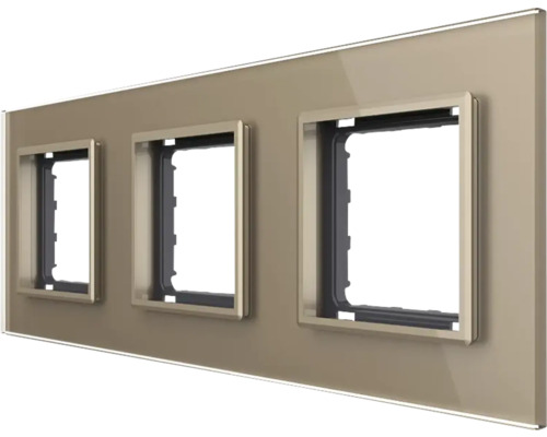 Ramă triplă pentru întrerupătoare și prize