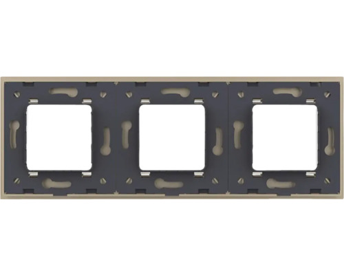 Ramă triplă pentru întrerupătoare și prize