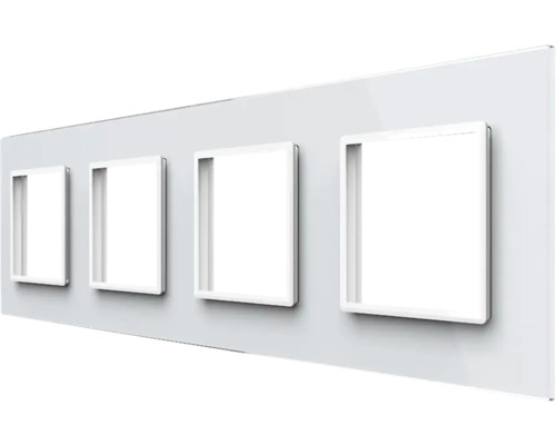 Patru rame de comutator montate pe o placă