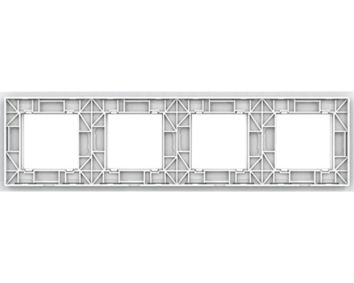 Cadru cvadruplu pentru întrerupătoare și prize