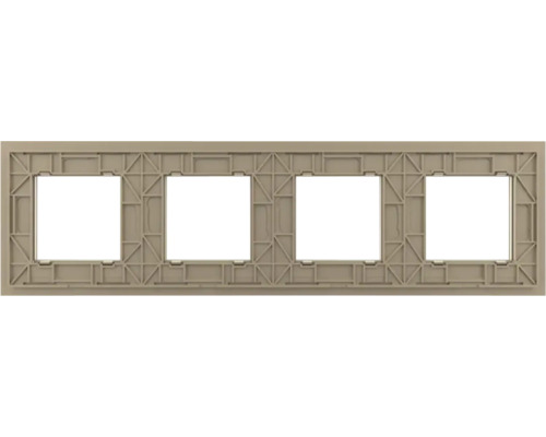 Ramă cvadruplă pentru întrerupătoare și prize