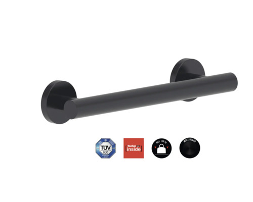 Mâner de siguranță REIKA Comfort 30 cm negru mat Mâner de siguranță REIKA Comfort 30 cm negru mat