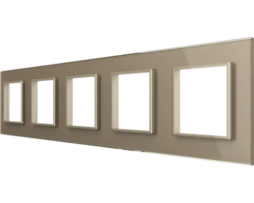 Cinci rame foto pe o placă