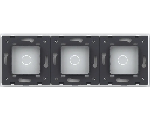 Ramă triplă pentru întrerupătoare și prize