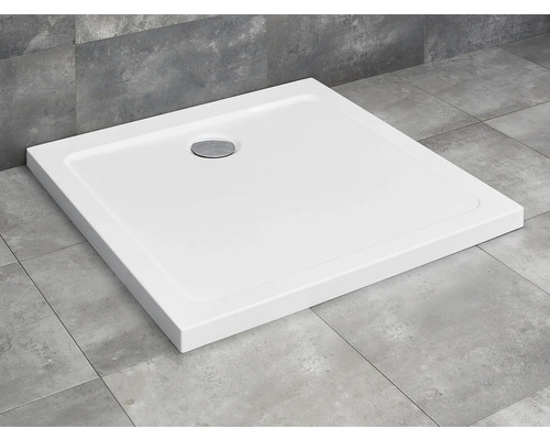 Cădiță de duș pătrată Radaway Doros Plus C 90x90x4 cm acril alb SDRPC9090-01