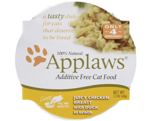 Hrană umedă pentru pisici Applaws Adult Bol cu piept de pui și rață 60 g