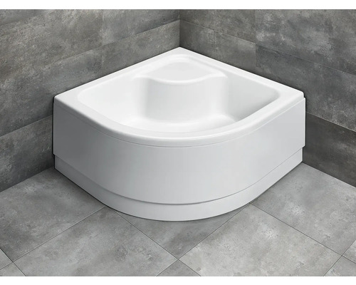 Cădiță de duș semirotundă Radaway Indos A 80x80x41,5 cm acril alb SIA8080-01
