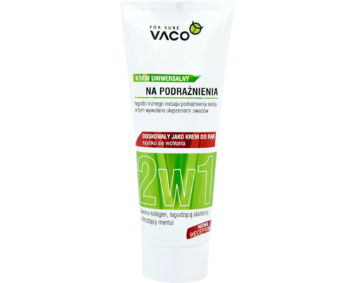 Cremă calmantă Vaco Eco împotriva înțepăturilor insectelor 75 ml Vaco For Sure cremă universală pentru calmarea iritațiilor pielii