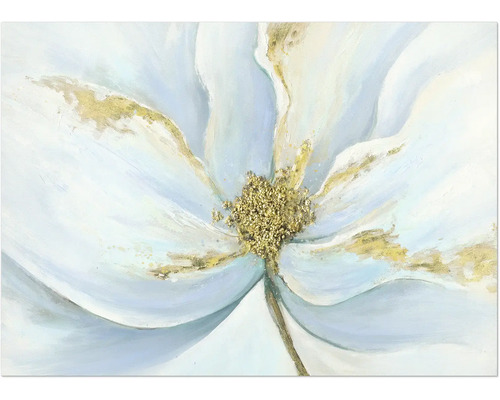 Pictură florală cu structură în relief