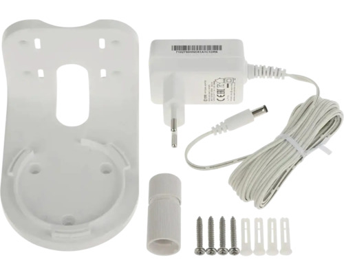 Accesorii de montaj pentru camera de supraveghere cu sursă de alimentare, șuruburi și dibluri