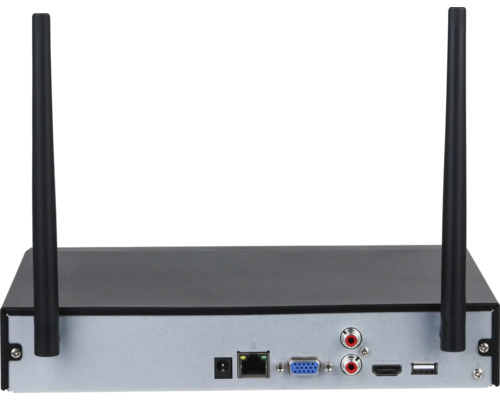 Vedere din spate a unui înregistrator video digital cu antene