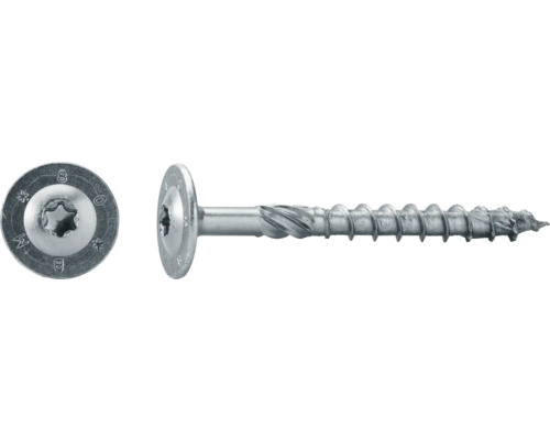 Șuruburi pentru lemn cu cap semibombat Torx Dresselhaus JD-Plus 8x240mm oțel zincat 25 piese Șurub pentru lemn cu cap lenticular și nervuri de frezare