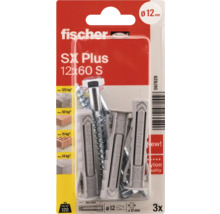 Dibluri Fischer SX Plus 12x60 S, set de 3 bucăți