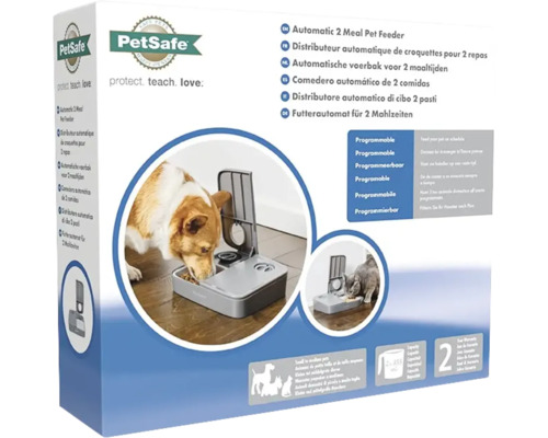 Distribuitor automat PetSafe pentru două mese, vedere ambalaj